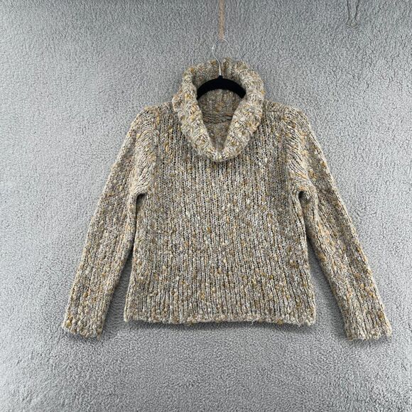 Hearts of Palm Cowl Neck Sweater Size Medium Alpaca Mohair Blend - Picture 2 of 10